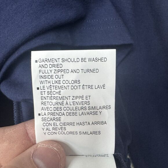 Under Armour 1/4 Zip Fleece Shirt Men's Medium Blue Lightweight Pullover New - Picture 10 of 16